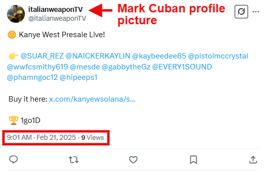 жалған kanye west мемкоин алаяқтық