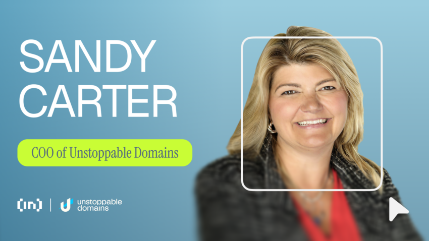 Сэнди Картер Web2 мен Web3-ті байланыстыру туралы: Unstoppable Domains арқылы домендердің болашағы